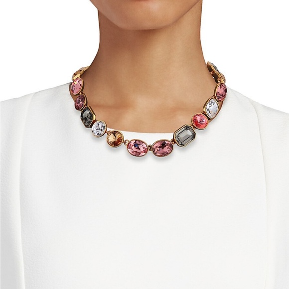 OSCAR DE LA RENTA
Multicolor Crystal Collar Necklace - Gold - Picture 3 of 4